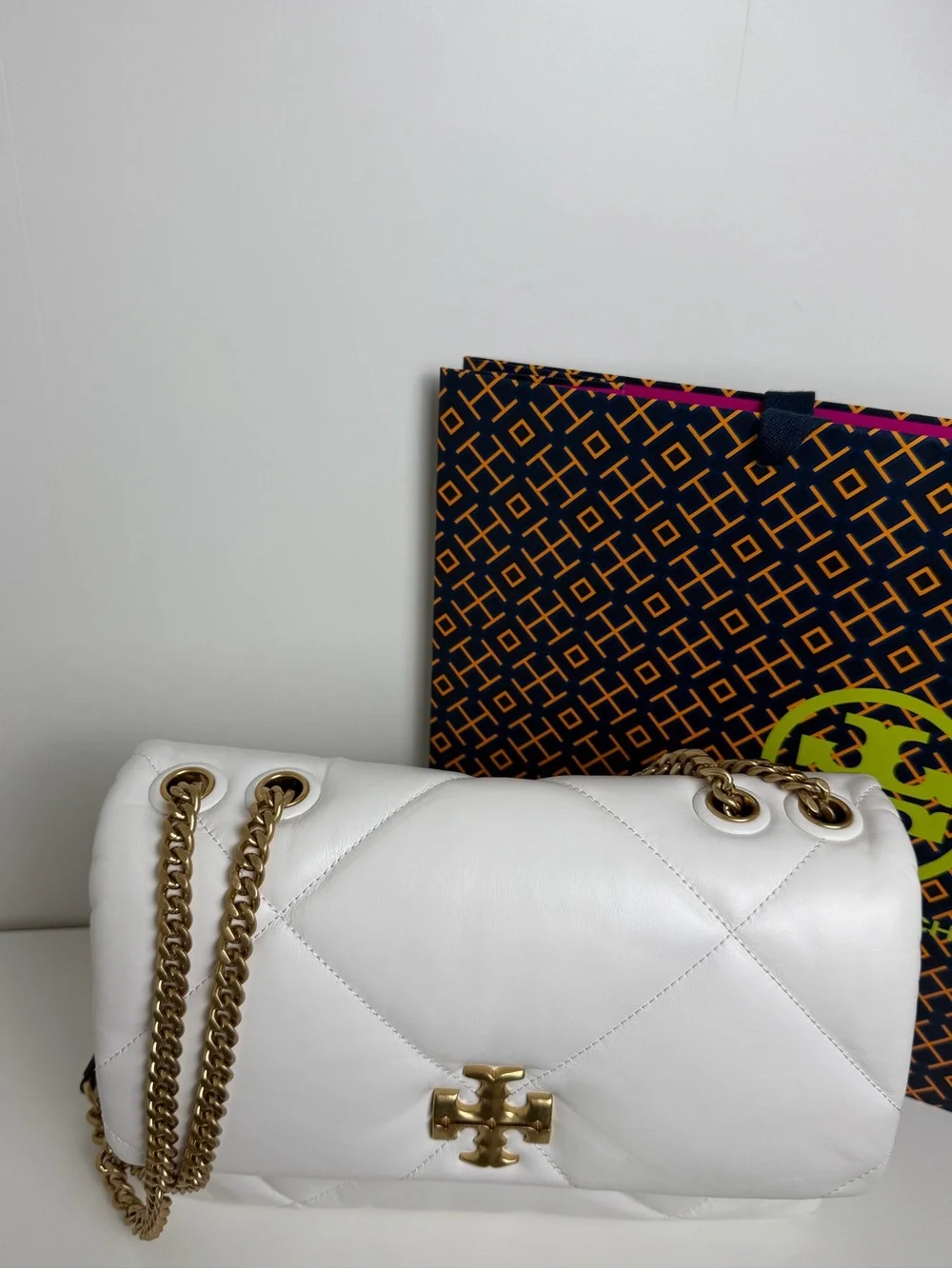 NWT Tory Burch Kira Diamond Quilt Convertible Shoulder Bag